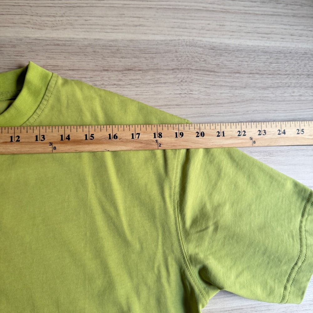 A Blissful State of Mind Boxy Tee Lime Green Small Good - Picture 7 of 10